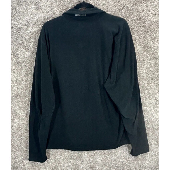 Eddie Bauer Sweater Mens XL Black Gray First Ascent Fleece 1/4 Zip Pullover - Picture 4 of 6